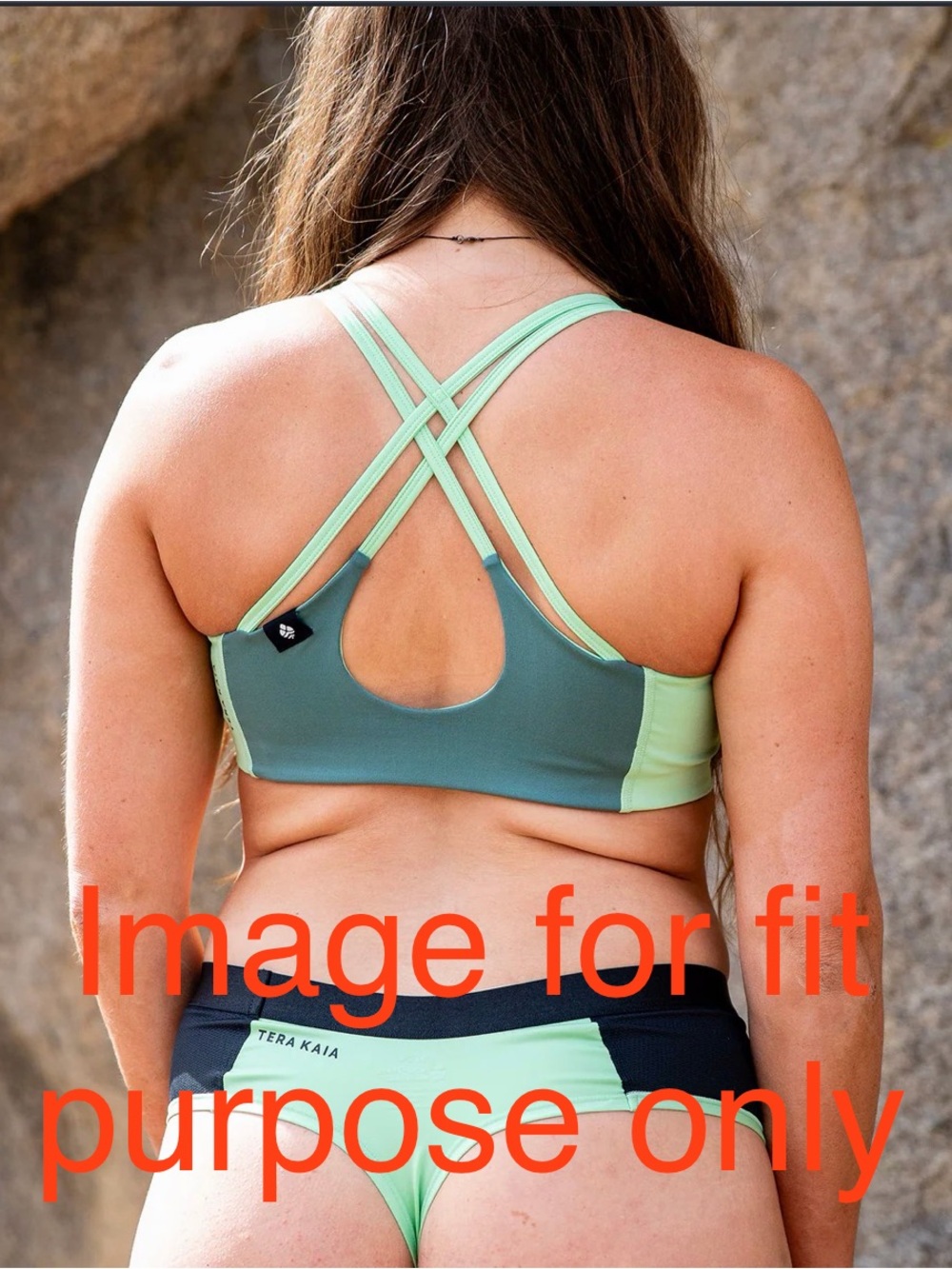 NWOT-Tera Kaia ReMade TOURA Basewear Top Sports Bra Swim One Of A Kind - Picture 11 of 15